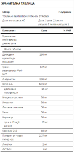 Tsunami Nutrition - Vitamin strong pure professional - 160 таблетки / 40 дози - Image 2